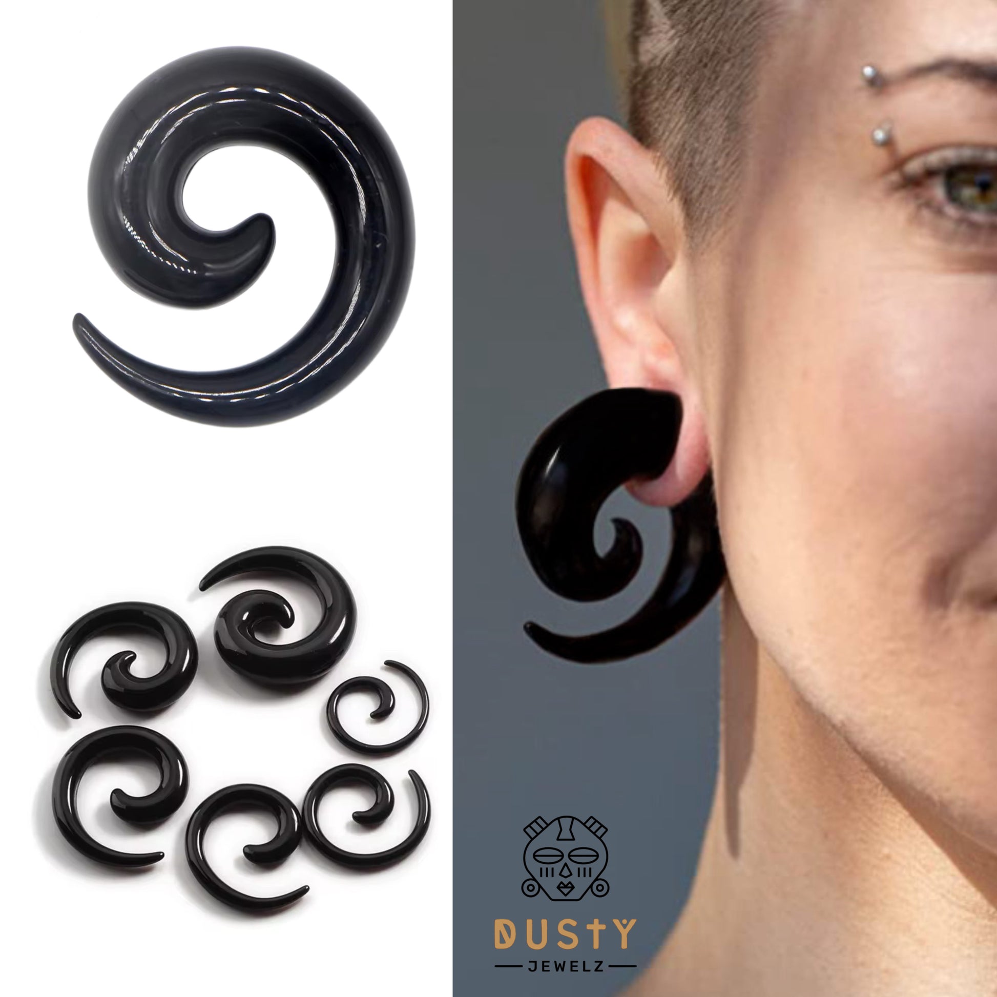Ear Stretching Spiral Stretchers Spiral Tapers Ear Stretching Ear