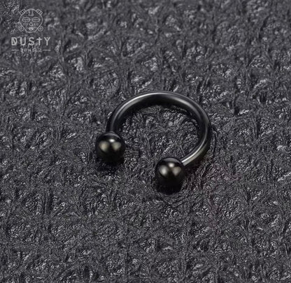 Horseshoe Septum Ring | Circular Barbell | Stainless Steel