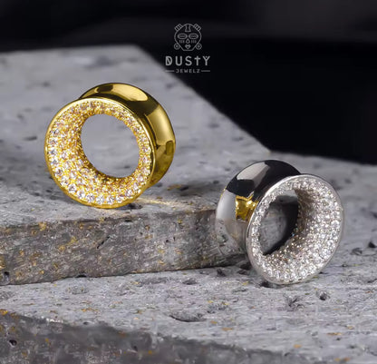 Crystal Paved Flared Stainless Steel Tunnels