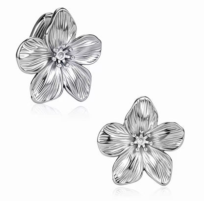Floral Ear Weights for Stretched Ears | 12mm Lobe Hangers