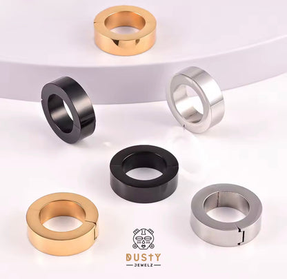 Chunky Circle Ear Weight | Lobe Hoop Hanger