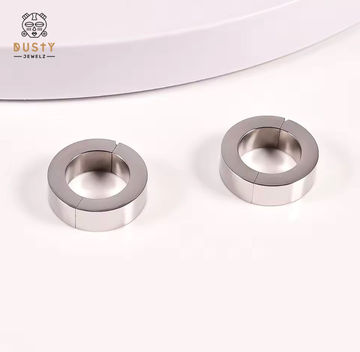 Chunky Circle Ear Weight | Lobe Hoop Hanger