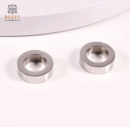Chunky Circle Ear Weight | Lobe Hoop Hanger