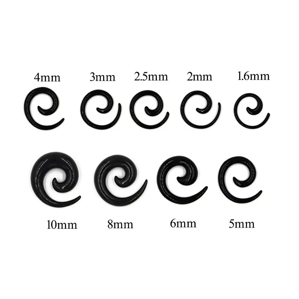 Acrylic Spiral Taper Stretchers | 14g-00g