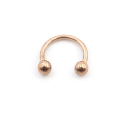 Horseshoe Septum Ring | Circular Barbell | Stainless Steel