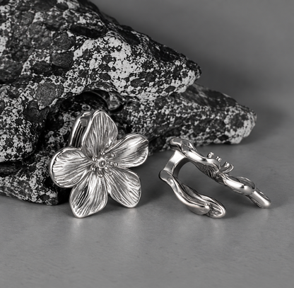 Floral Ear Weights for Stretched Ears | 12mm Lobe Hangers