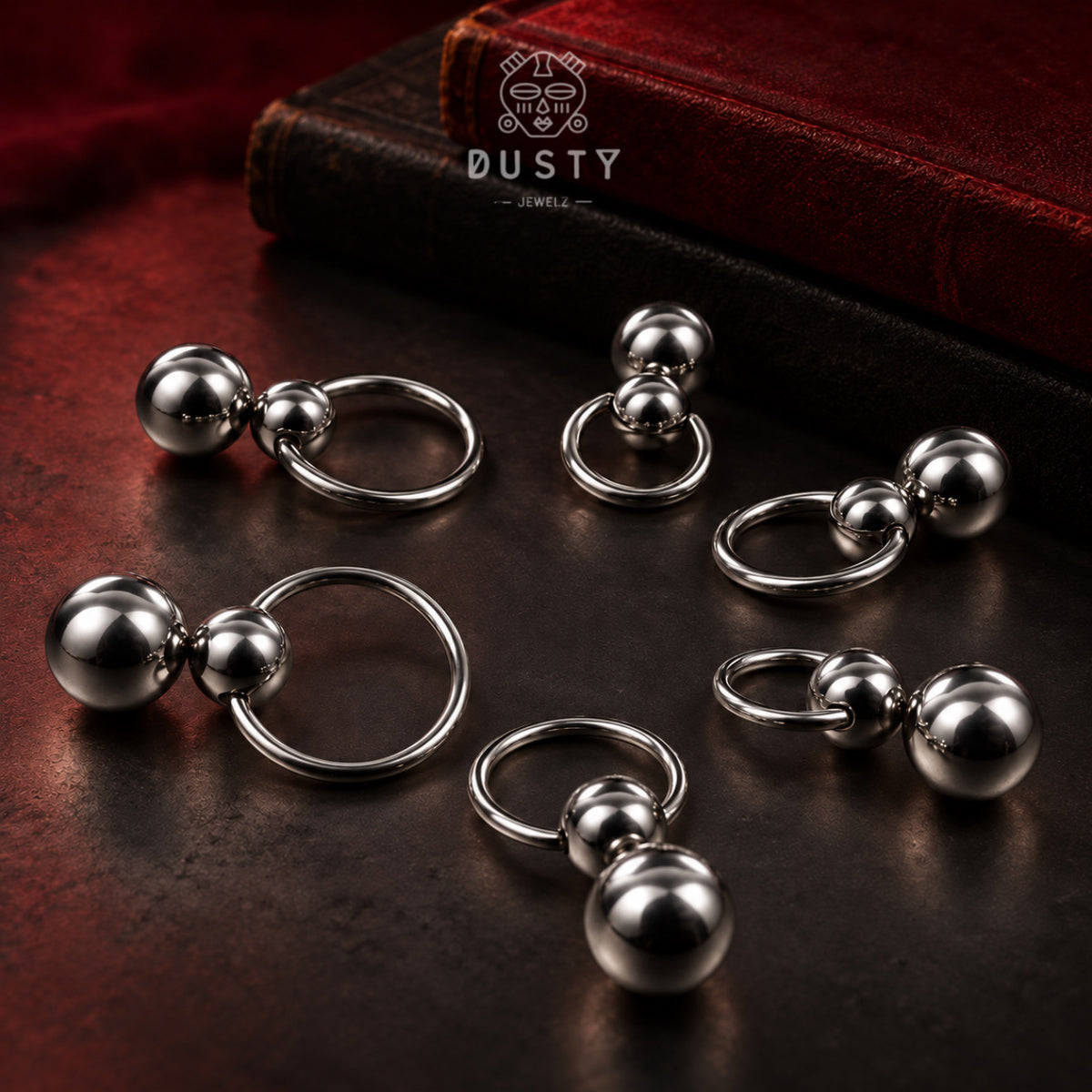 Ball Drop Captive Bead Rings | Single & Double Dangle