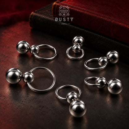 Ball Drop Captive Bead Rings | Single & Double Dangle