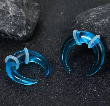 Glass Septum Crescent Pincher | Bull Taper | 6mm -10mm