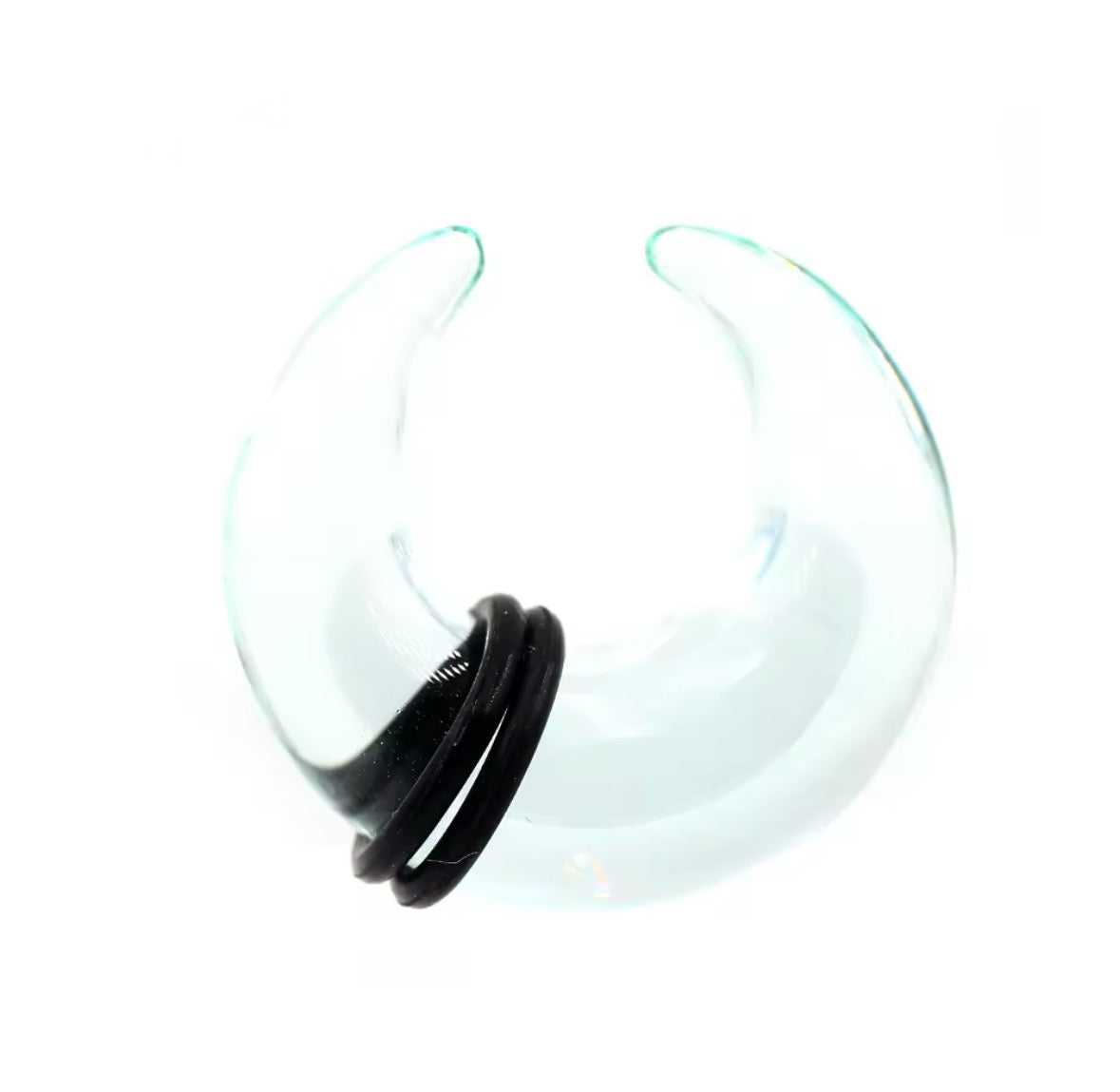 Glass Septum Crescent Pincher | Bull Taper | 6mm -10mm