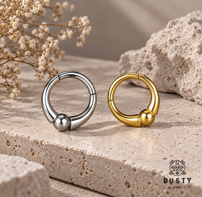Chunky Captive Ball Clicker Ring | 16G Septum