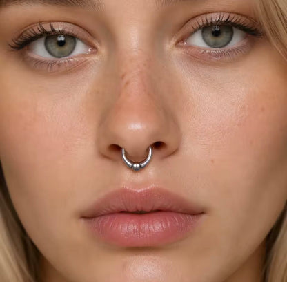 Chunky Captive Ball Clicker Ring | 16G Septum