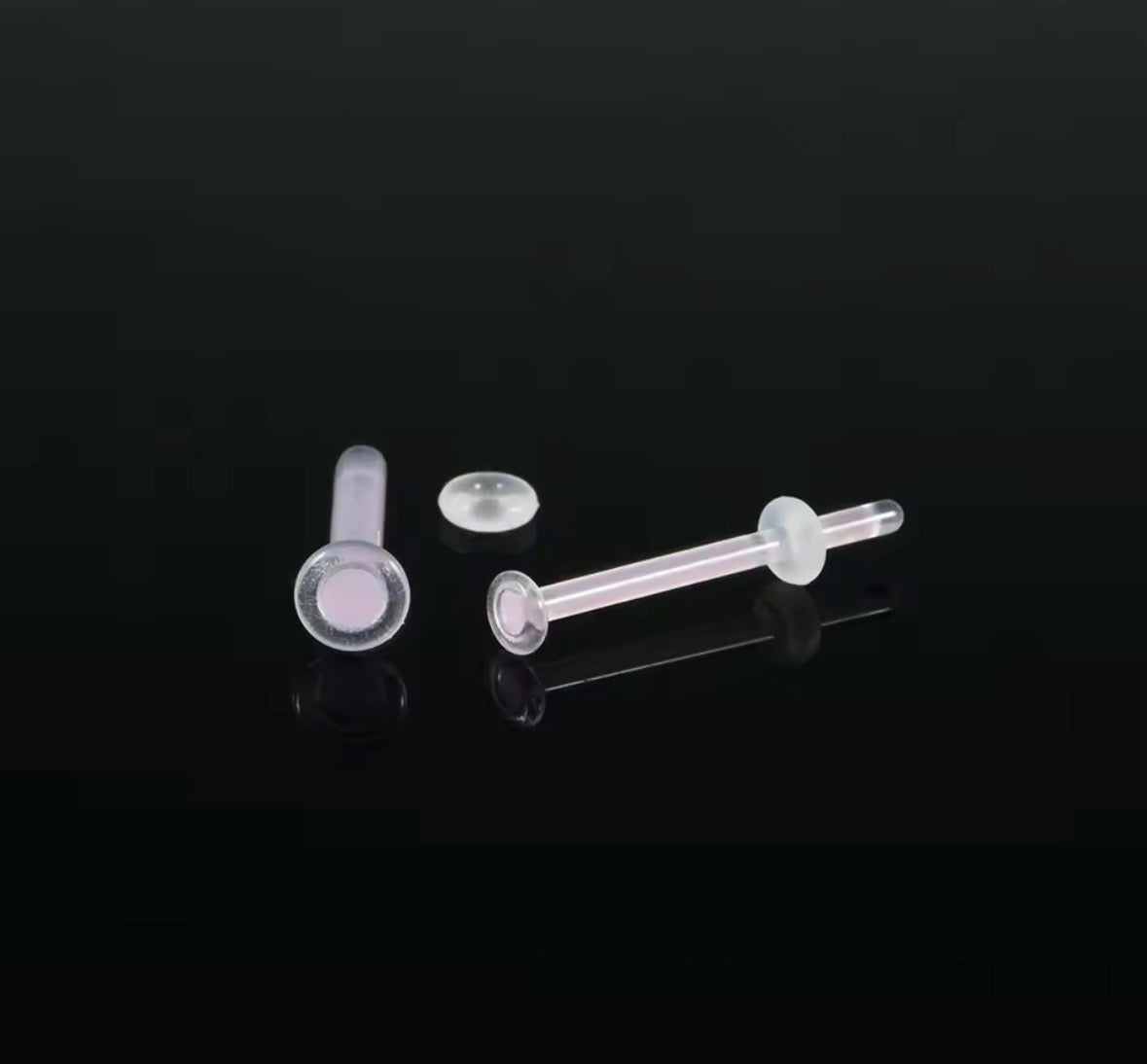 Glass Straight Bar Retainer | 18g-14g