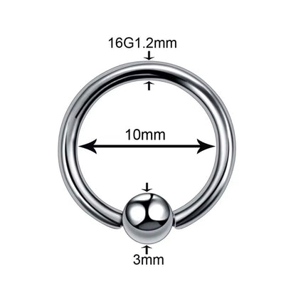 Captive Bead Ring | BCR Hoop |16g