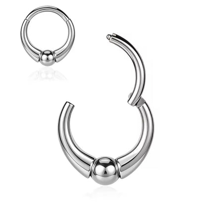 Chunky Captive Ball Clicker Ring | 16G Septum