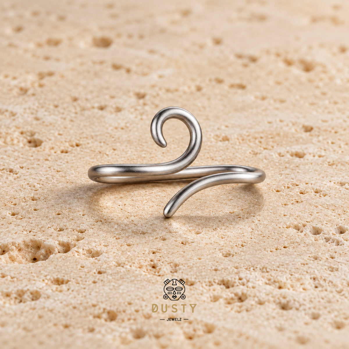 Spiral Bridge Piercing | 925 Sterling Silver | 16G
