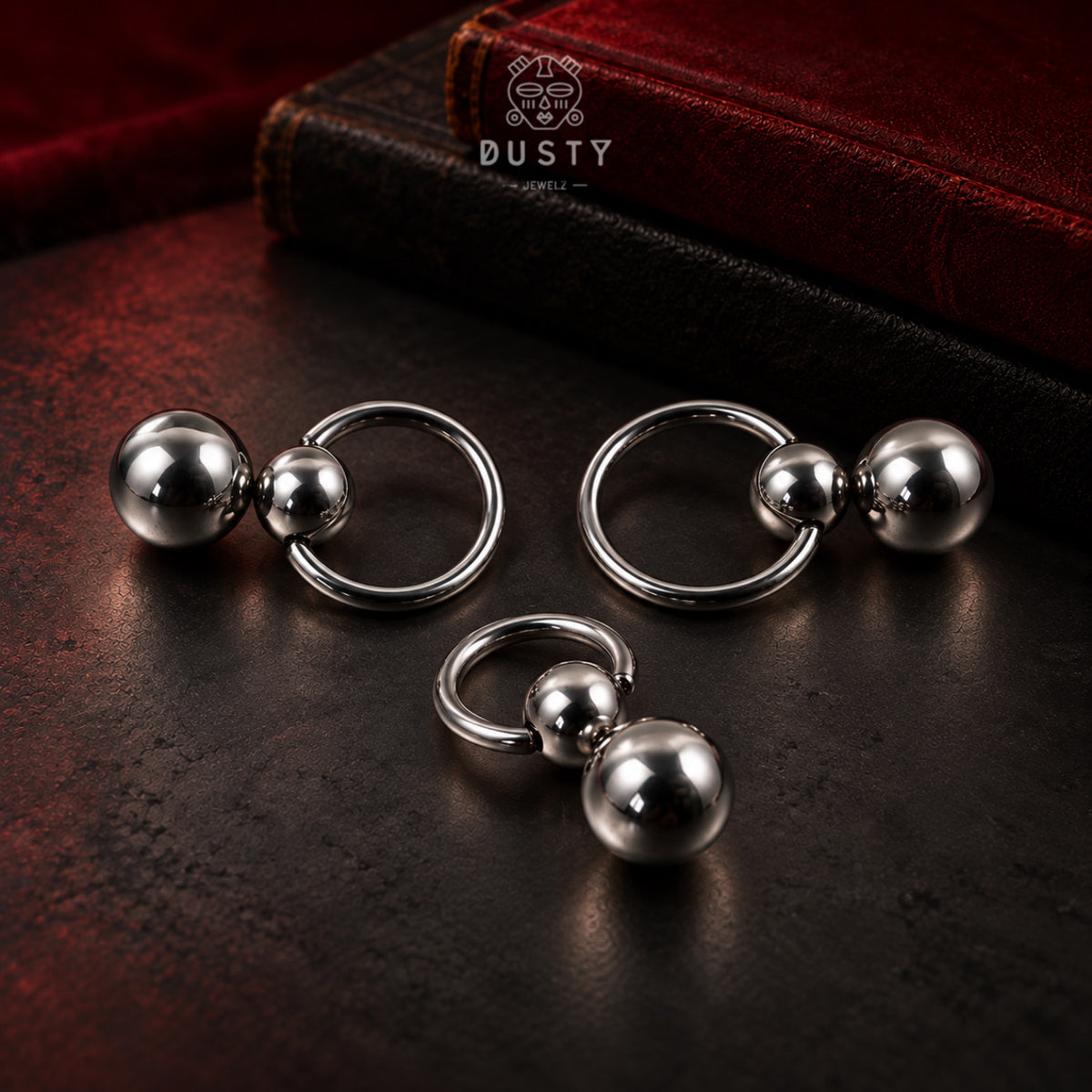 Ball Drop Captive Bead Rings | Single & Double Dangle
