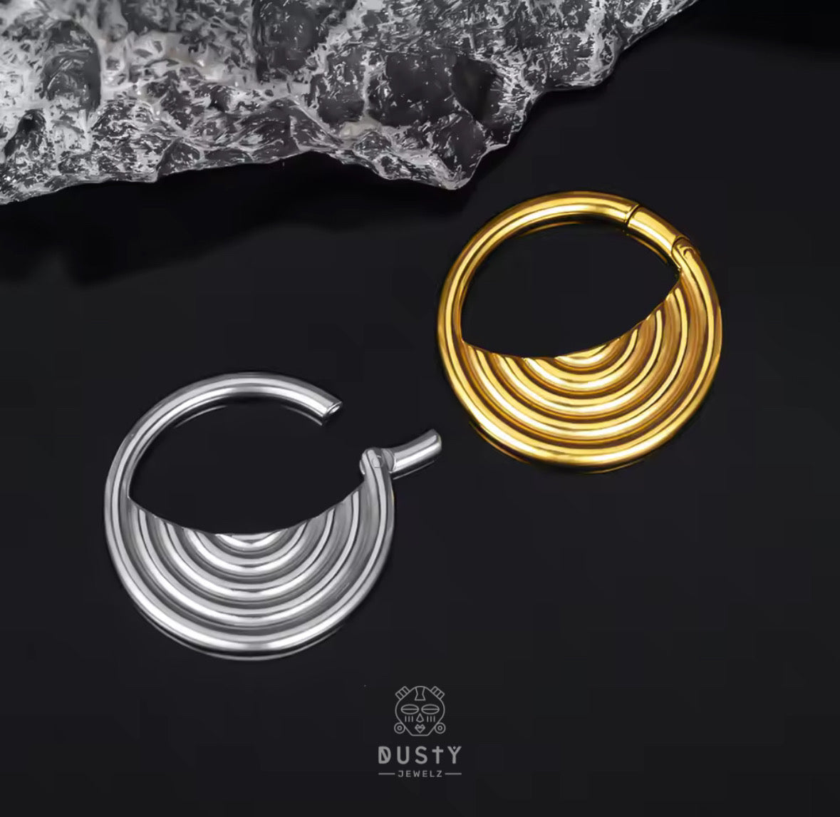 Eclipse Wave Ear Weights | Lobe Hangers