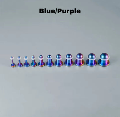Rainbow Single Flare Plugs | TITANIUM