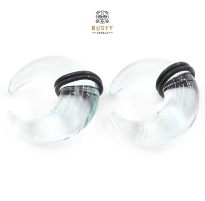 Glass Septum Crescent Pincher | Bull Taper | 6mm -10mm