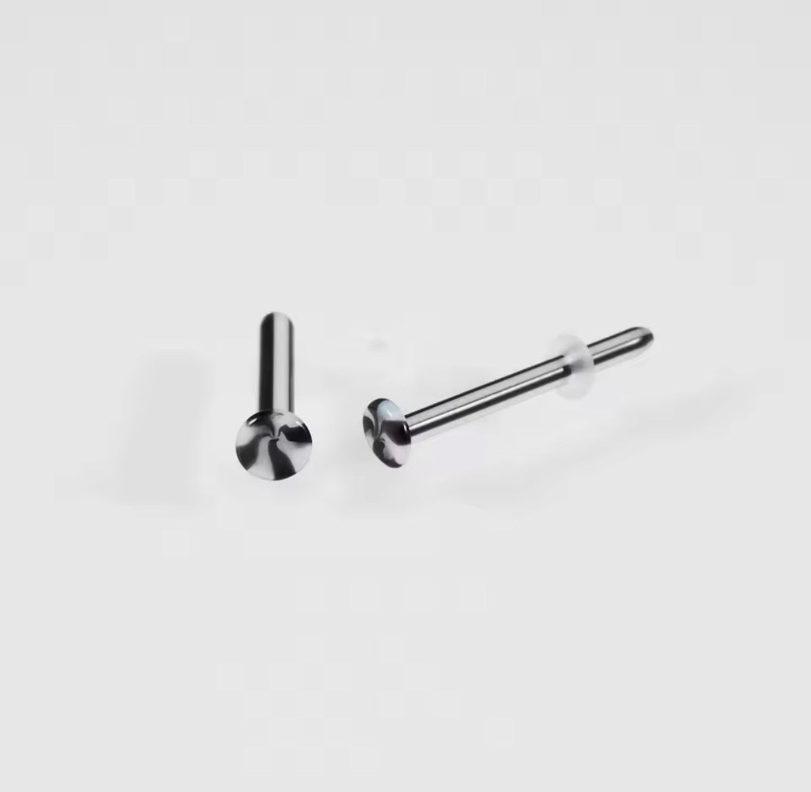 Glass Straight Bar Retainer | 18g-14g