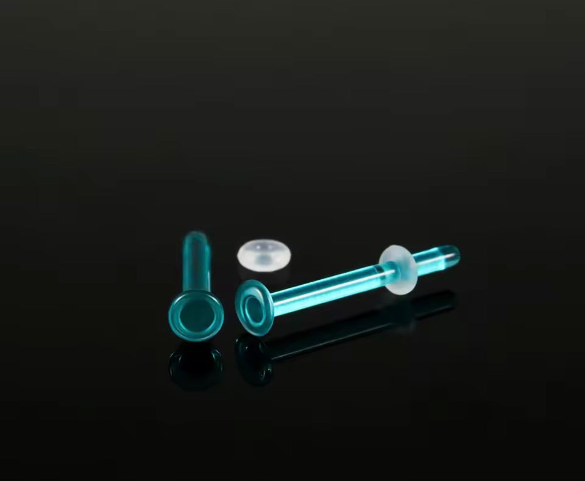 Glass Straight Bar Retainer | 18g-14g