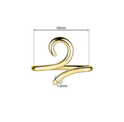 Spiral Bridge Piercing | 925 Sterling Silver | 16G