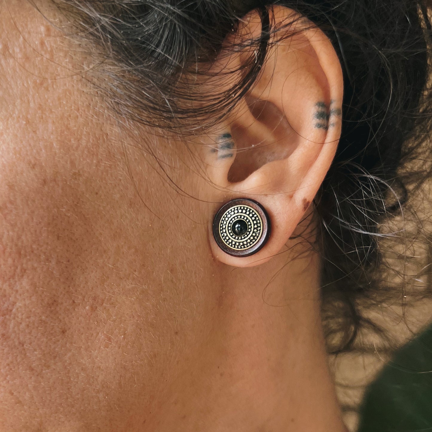 Tribal Organic Wood Plugs | Double Flare