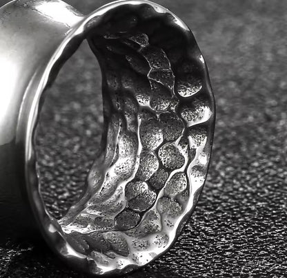 Hammered Flared Stainless Steel Tunnels