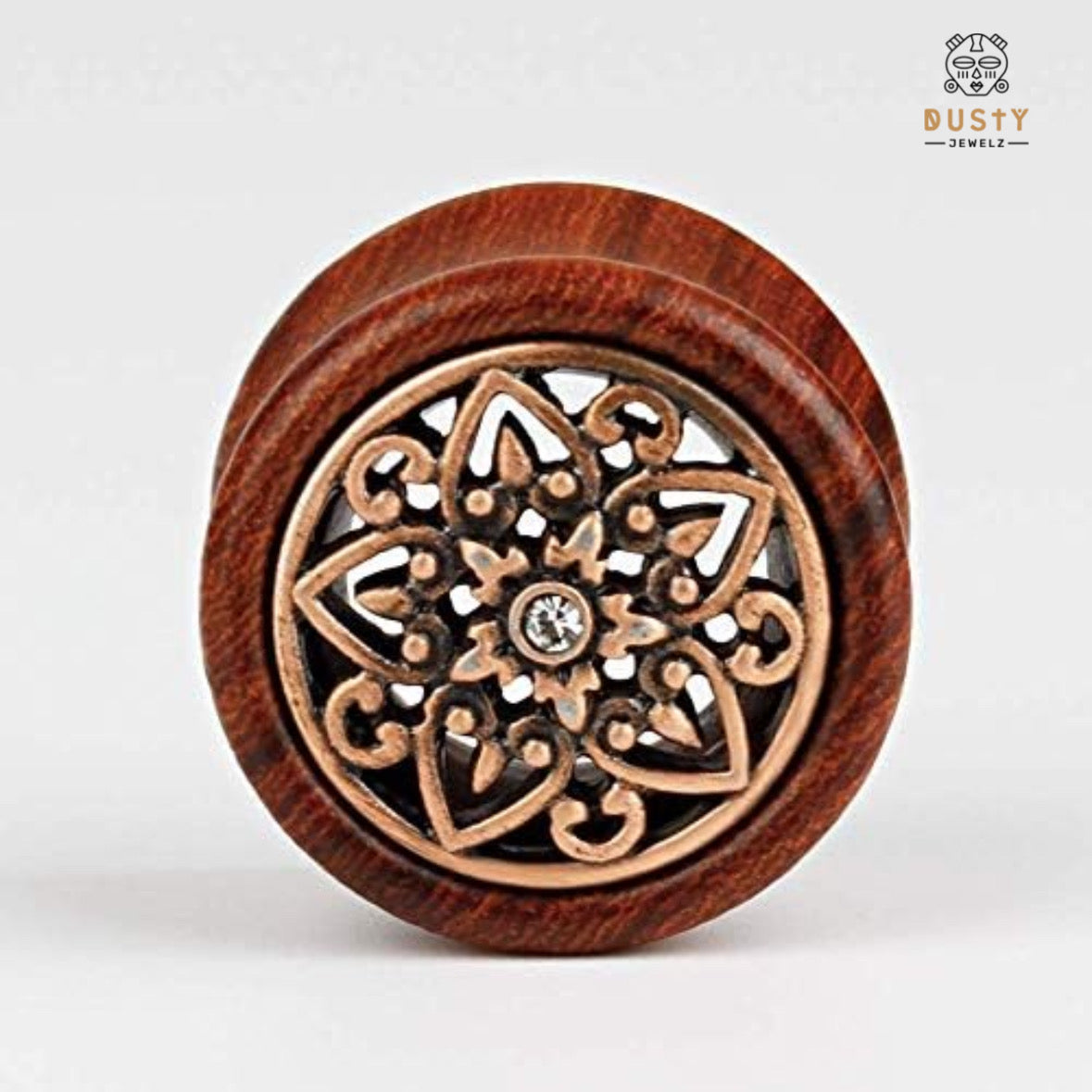 Mandala Organic Wood Plugs | Double Flare