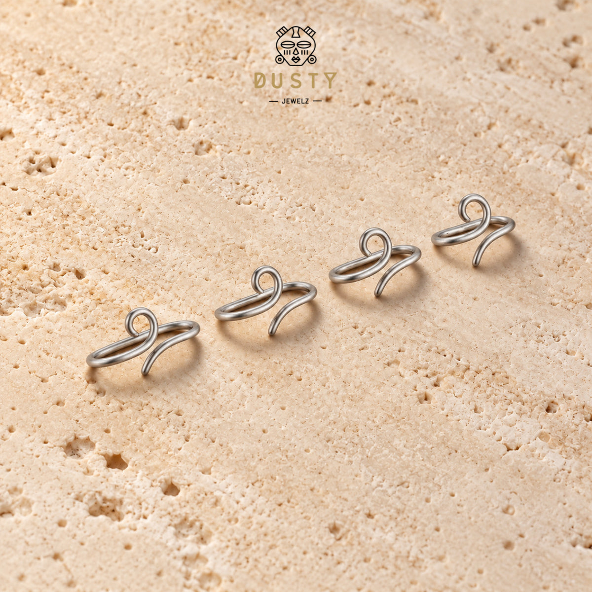 Spiral Bridge Piercing | 925 Sterling Silver | 16G