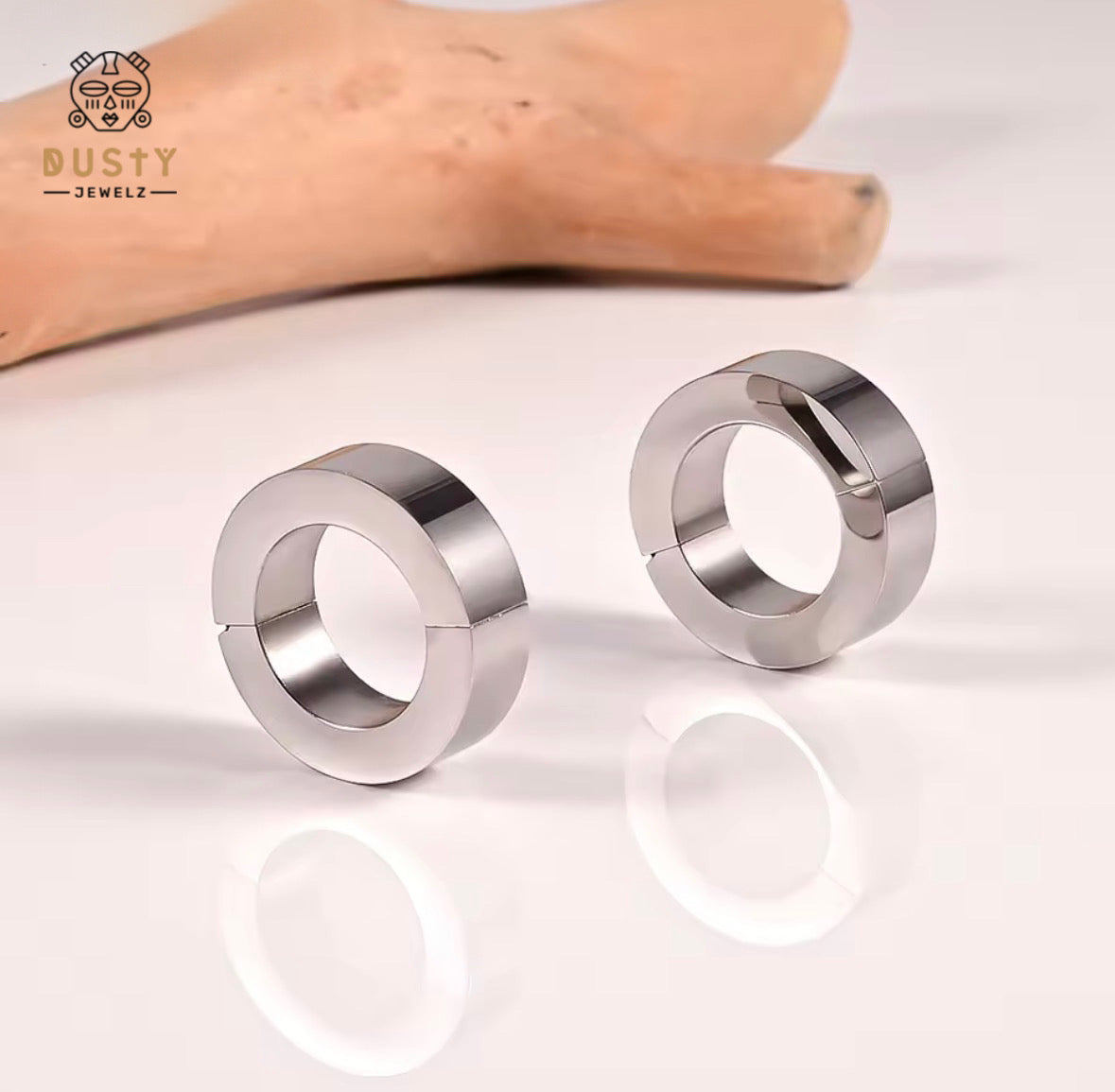 Chunky Circle Ear Weight | Lobe Hoop Hanger
