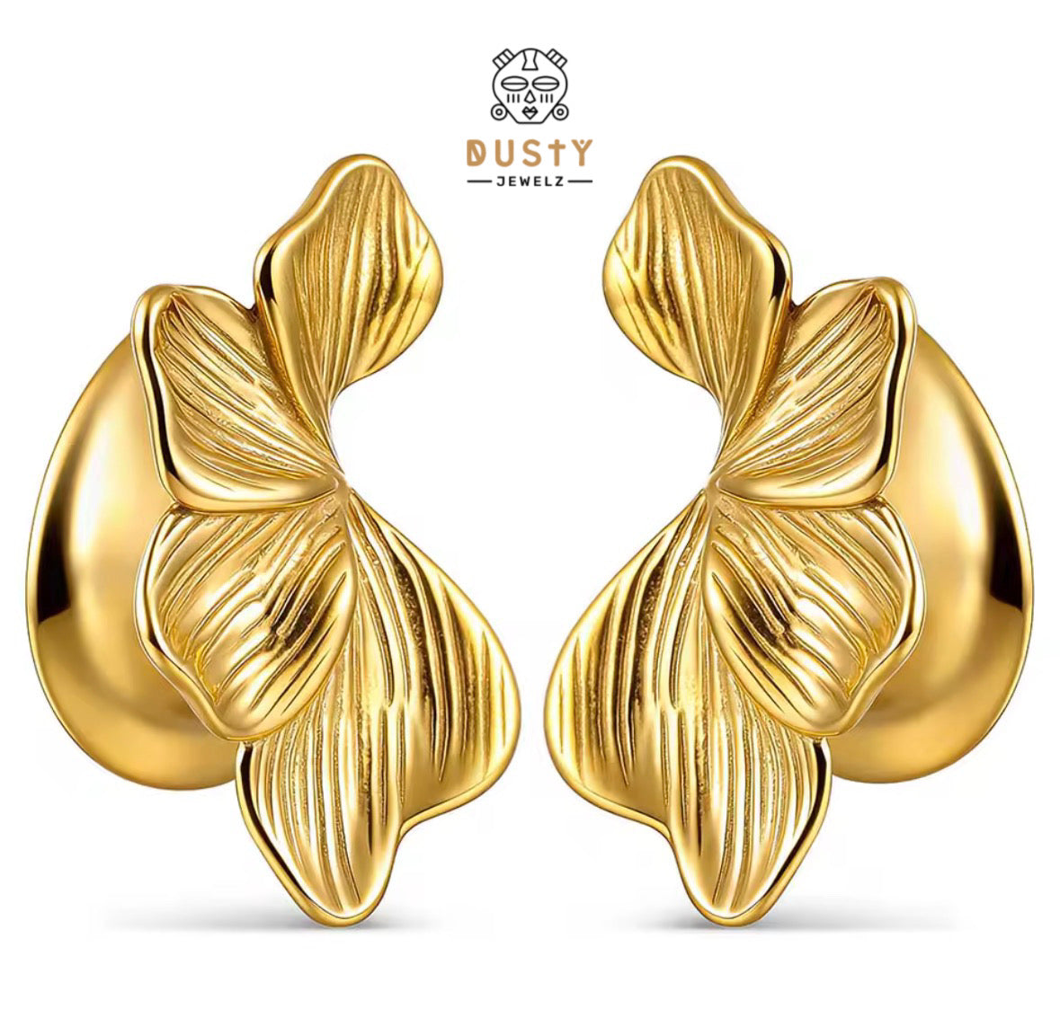 Flower Petal Saddle Ear Plugs – Stainless Steel