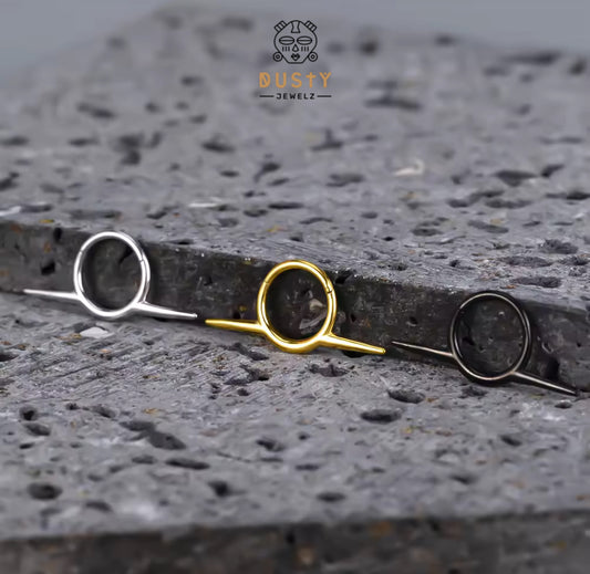 Tusk Spike Hinged Septum Ring Clicker G23