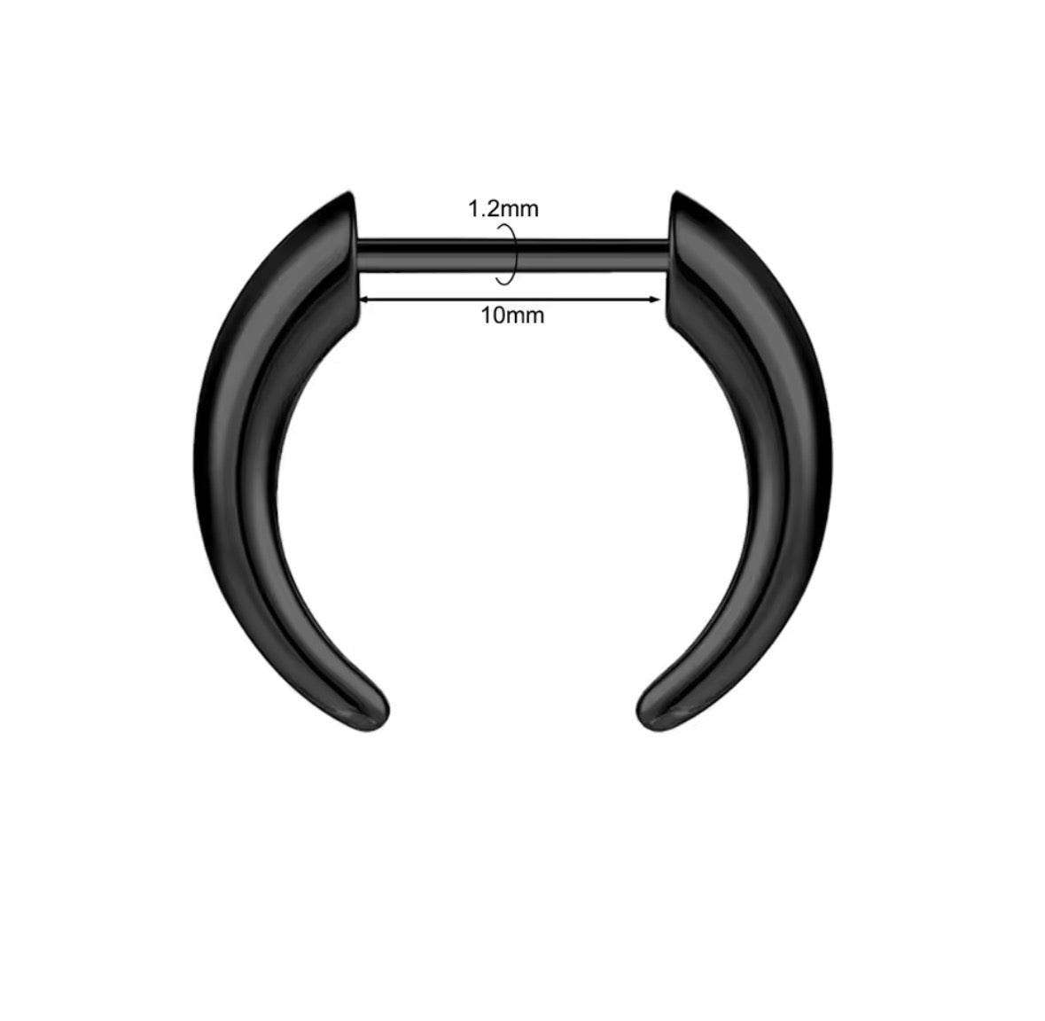 Faux Stretched Septum Pincher – 16G Illusion Look