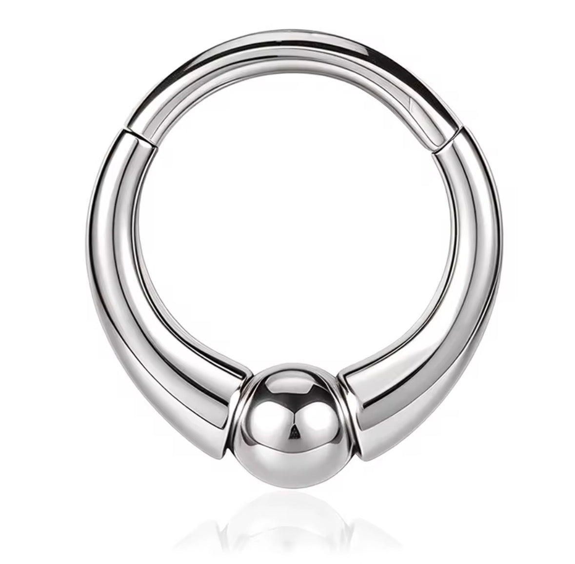 Chunky Captive Ball Clicker Ring | 16G Septum