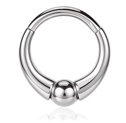 Chunky Captive Ball Clicker Ring | 16G Septum