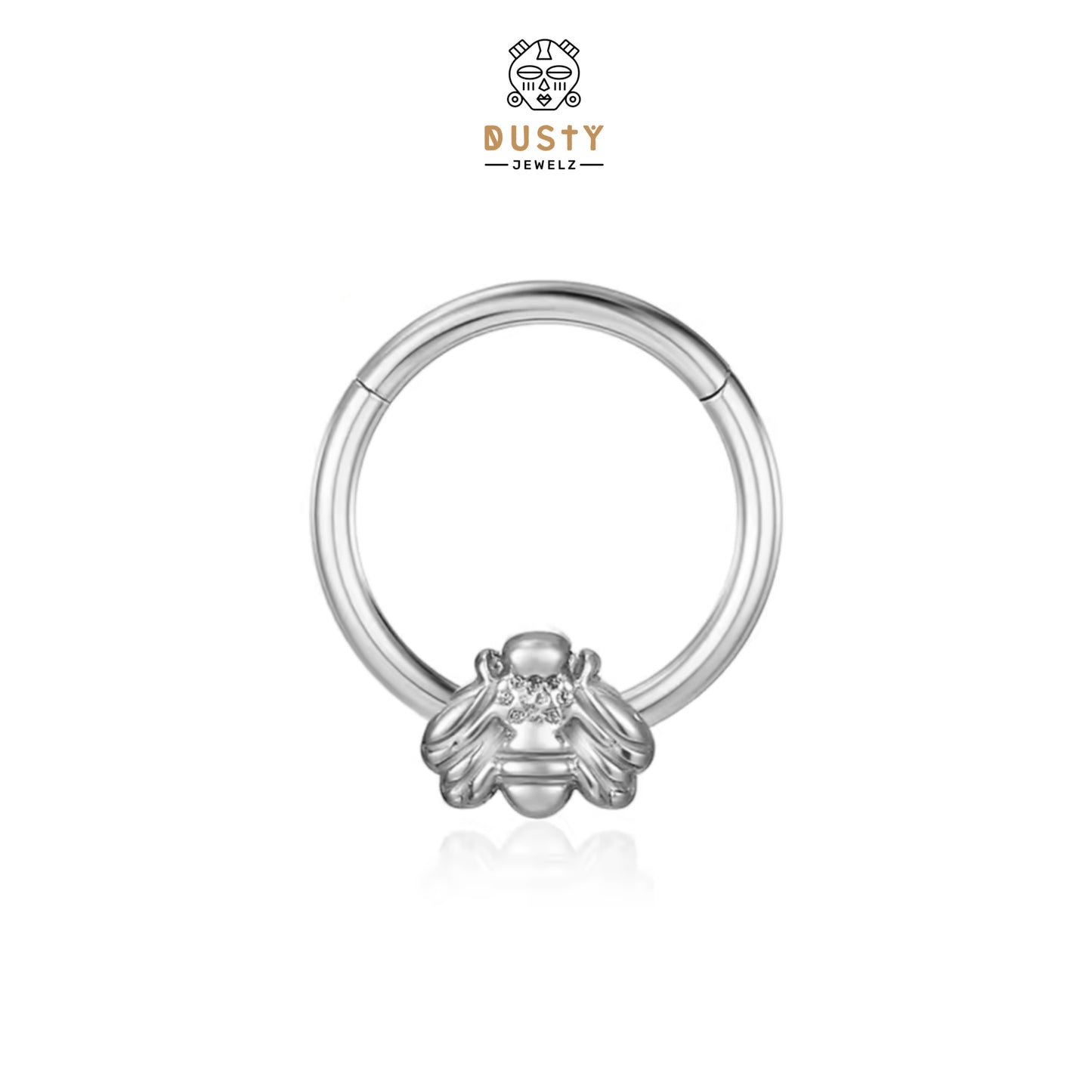 Bee Clicker Ring | Hinged Septum Ring