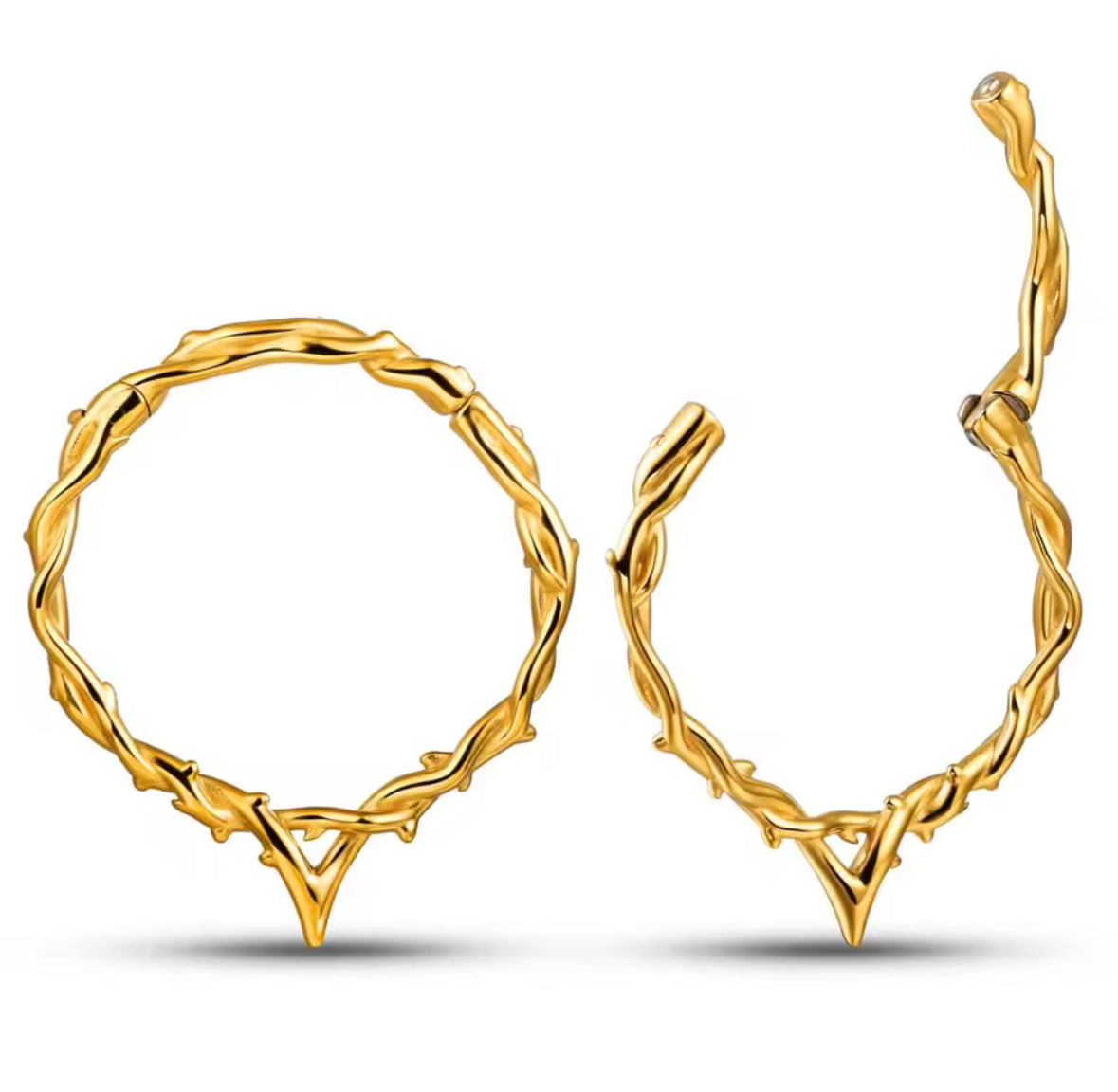 Thorn Vine Hoop Ear Weights