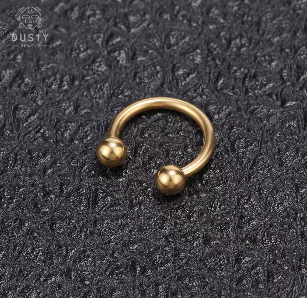 Horseshoe Septum Ring | Circular Barbell | Stainless Steel