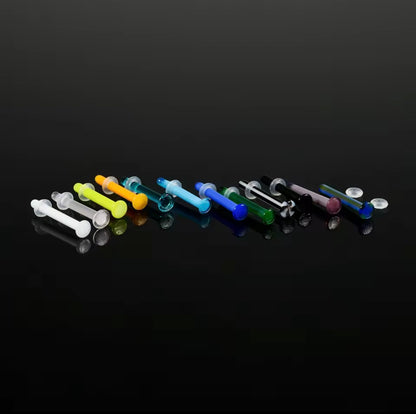 Glass Straight Bar Retainer | 18g-14g