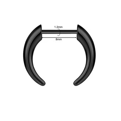 Faux Stretched Septum Pincher – 16G Illusion Look