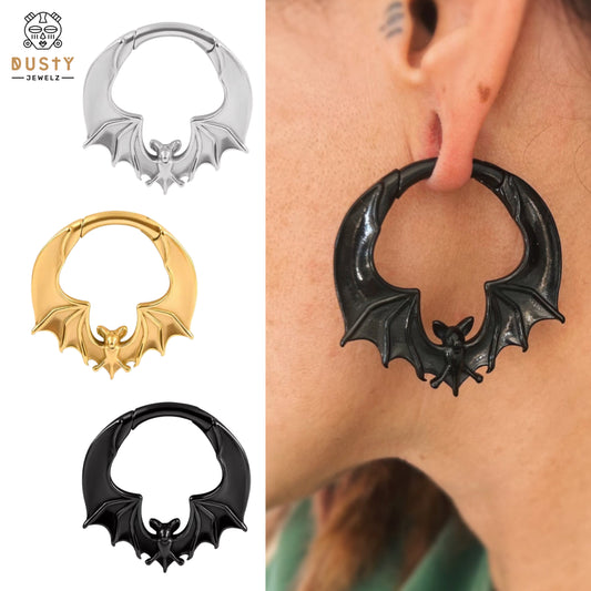 Bat Ear Weights | Hoop Lobe Hangers