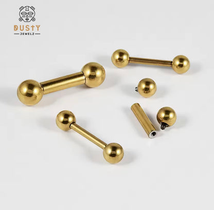 Heavy Gauge Straight Barbell | Tongue | Nipple Piercing Bar