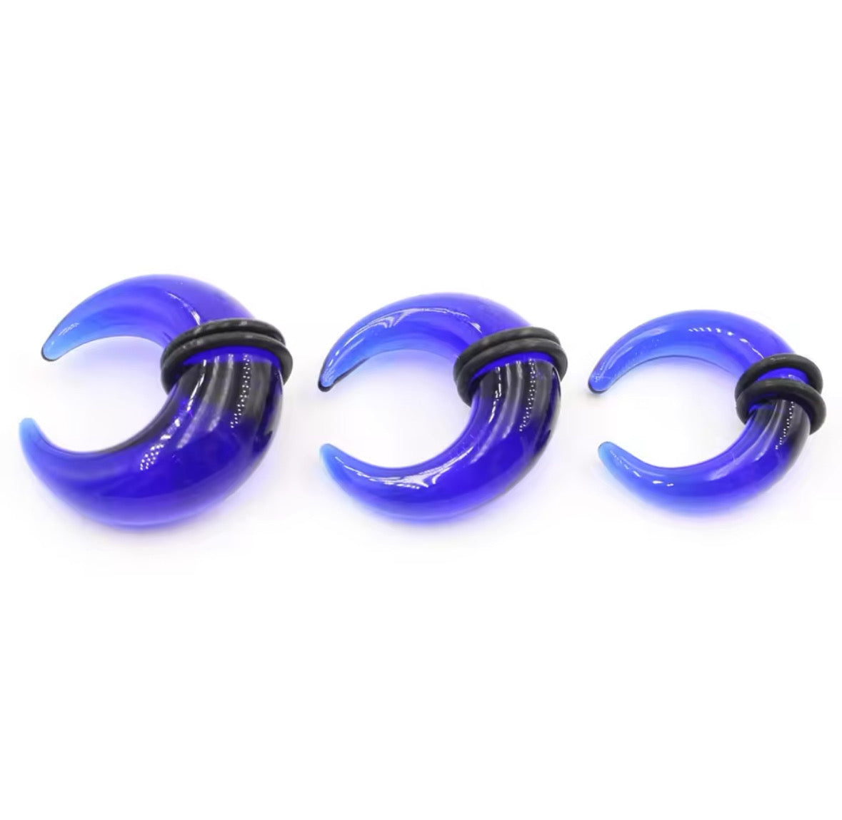 Glass Septum Crescent Pincher | Bull Taper | 6mm -10mm