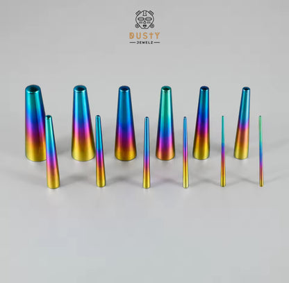 Rainbow Tapered Insertion Pin | TITANIUM Tapers