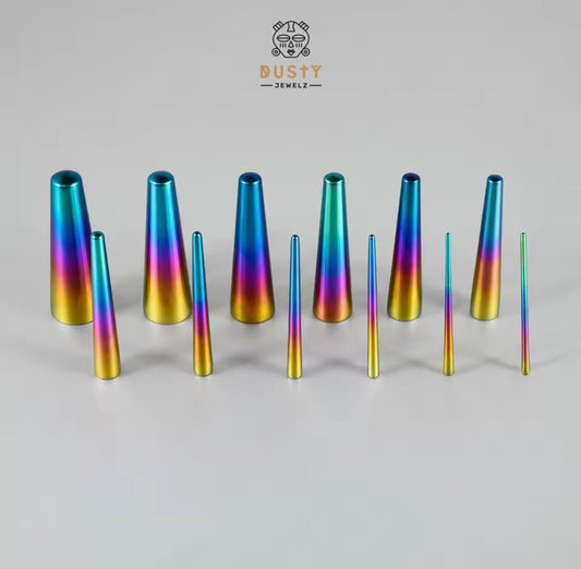 Rainbow Tapered Insertion Pin | TITANIUM Tapers