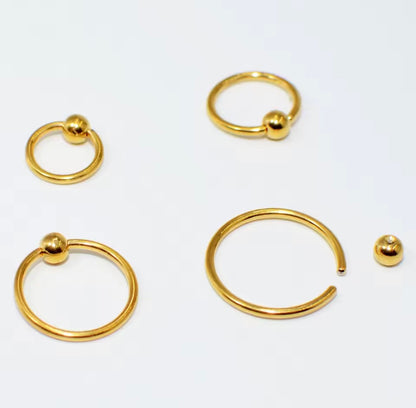 Captive Bead Ring | BCR Hoop |16g