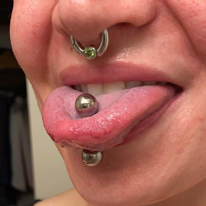 Heavy Gauge Straight Barbell | Tongue | Nipple Piercing Bar