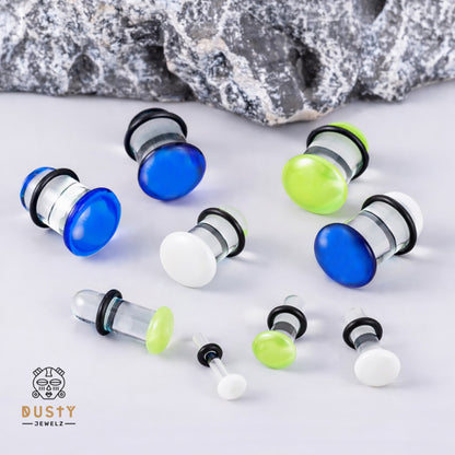 Glass Stretching Plugs | Single Flare | Rubber O - Ring